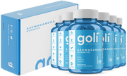 Goli 6 Bottles of Ashwagandha Gummies — KSM-66 Root Extract, Vitamin D, Gelatin-Free