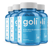 Goli 4 Bottles of Ashwagandha Gummies, Loyalty Bonus — KSM-66 Root Extract, Vitamin D