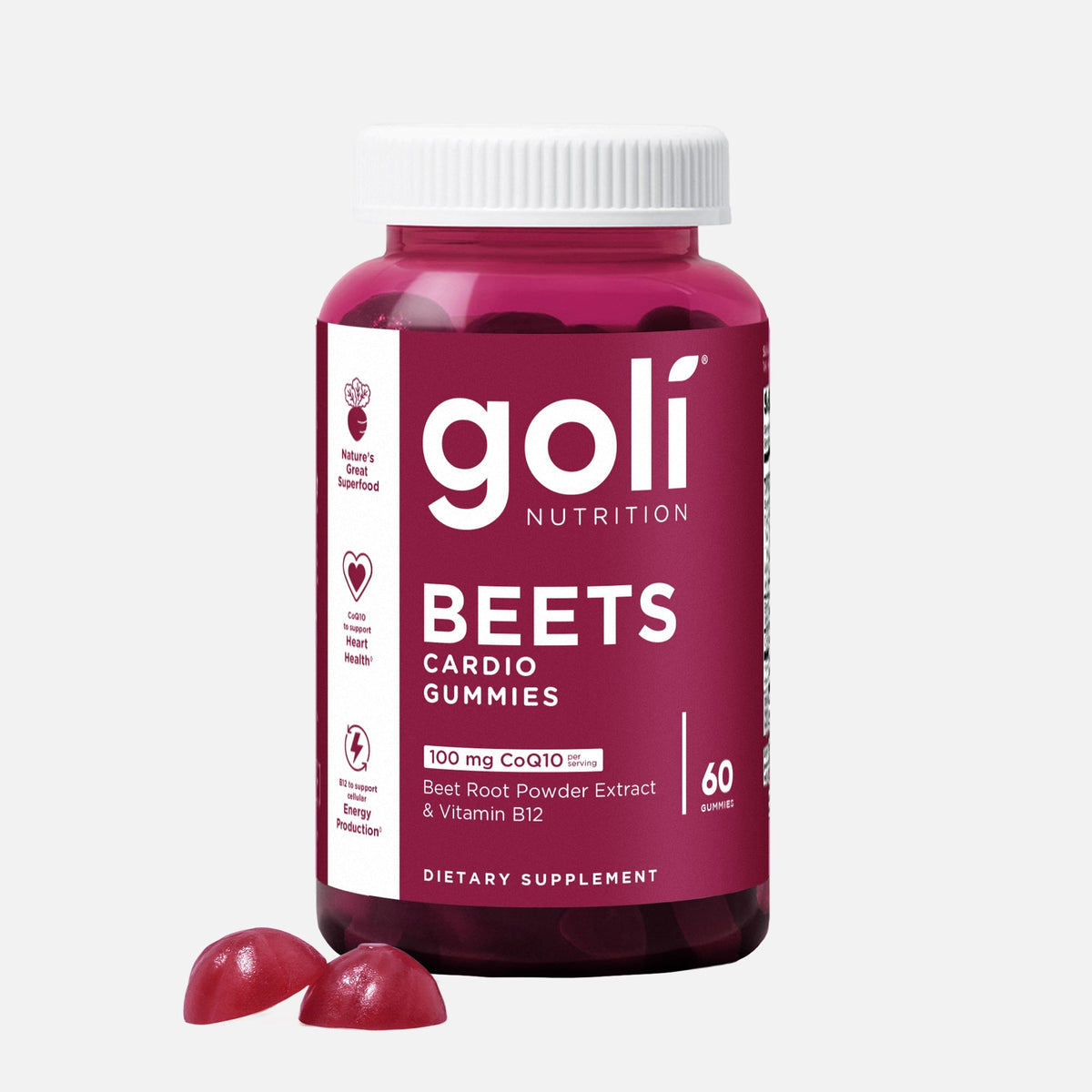 Goli Beets Cardio Gummies — CoQ10 with Beet Root Extract and Vitamin B12