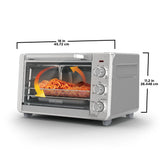 Crisp 'N bake 6-Slice Air Fryer Toaster Oven, Stainless Steel, 5 Cooking Functions