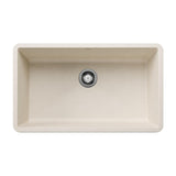Precis 32-in Super Single Undermount Kitchen Sink, Soft White
