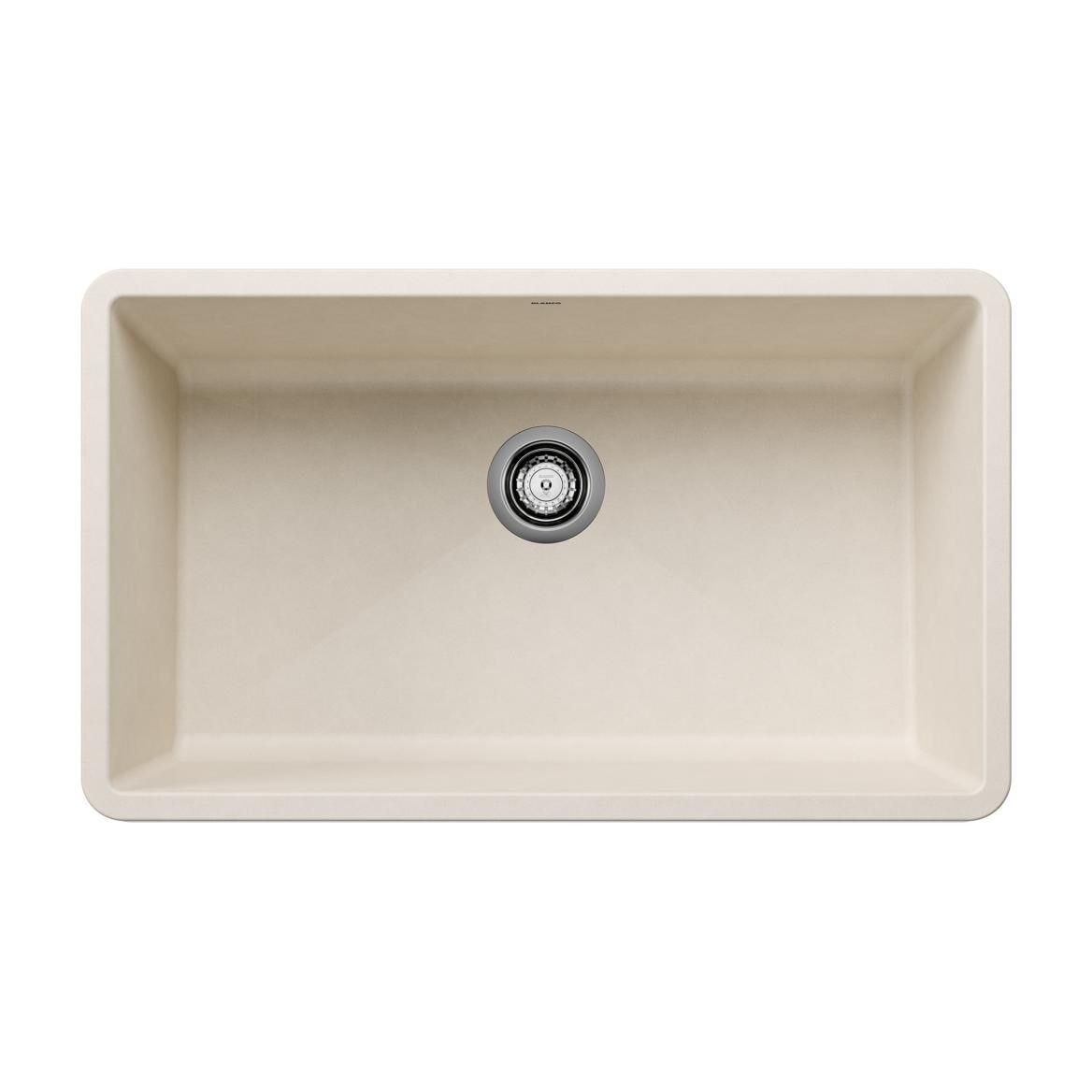 Precis 32-in Super Single Undermount Kitchen Sink, Soft White