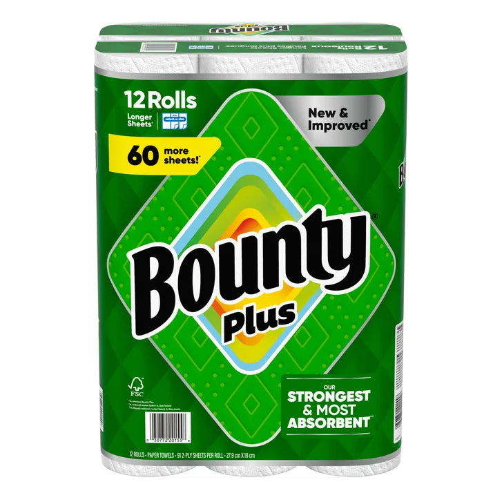 Plus Paper Towel, 12 x 91 Sheets F7934