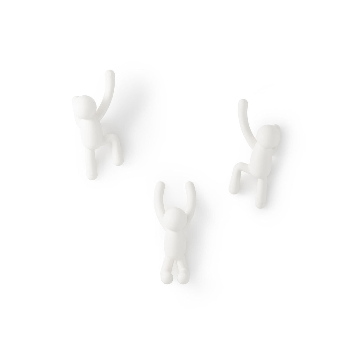 Buddy Hook Set of 3, White