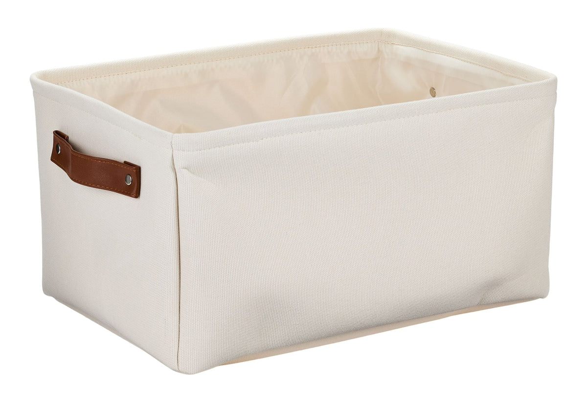 Canvas Dylan Rectangular Fabric Storage Basket, Assorted Colours