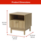 Canvas Winkler Side Table, Oak