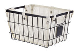 CANVAS Wren Rectangular Wire & Fabric Basket, Assorted Sizes