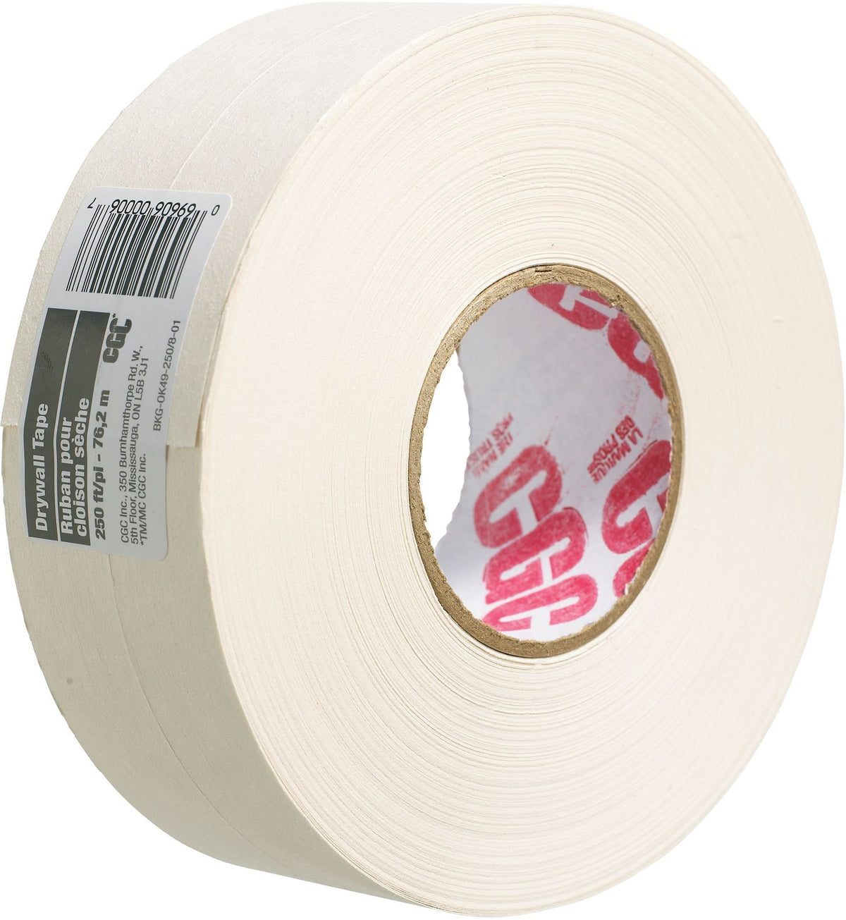 Drywall Paper Joint/Wallboard Tape Pre-Creased, Superior Bond, White, 2-1/16-in x 250-ft