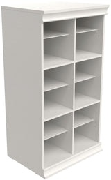 Modular Adjustable Divided Storage Shelves/Unit, White
