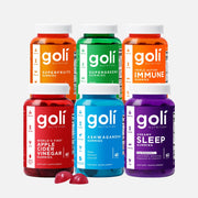 Vegan Nightly Wellness Bundle With ACV And Ashwagandha: Complete Goli® Gummies 6-Pack - Sleep