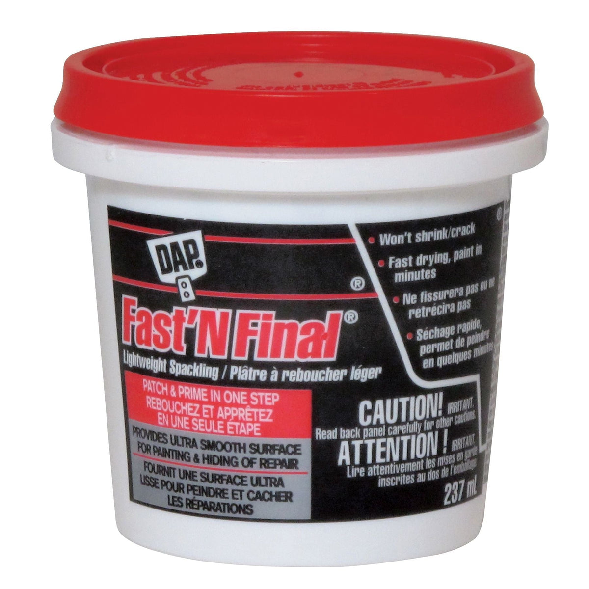 Fast N' Final Lightweight Spackling, 237-mL