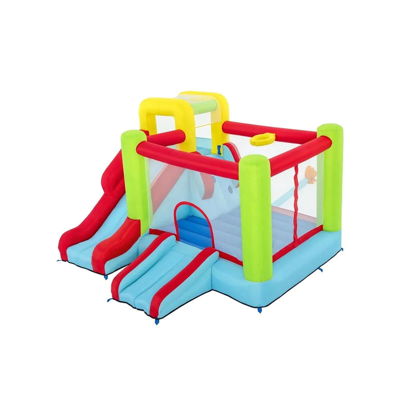 10' Inflatable Bounce House Park with Basketball and Slide. 126 H2234
