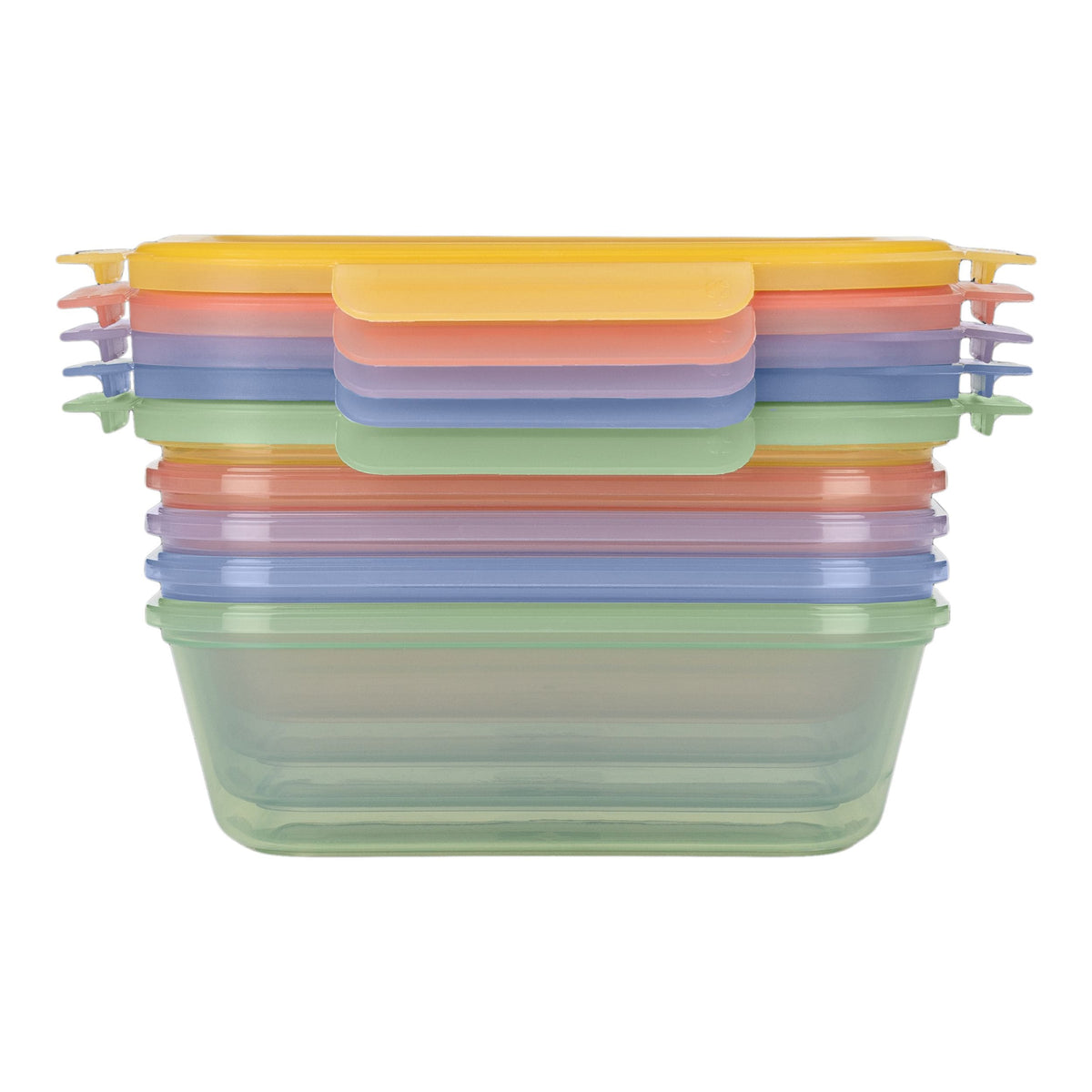 Snap & Nest Meal Prep Food Storage Container Set with Leakproof Lids, 10-pc