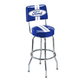 Swivel Bar Stool with Backrest
