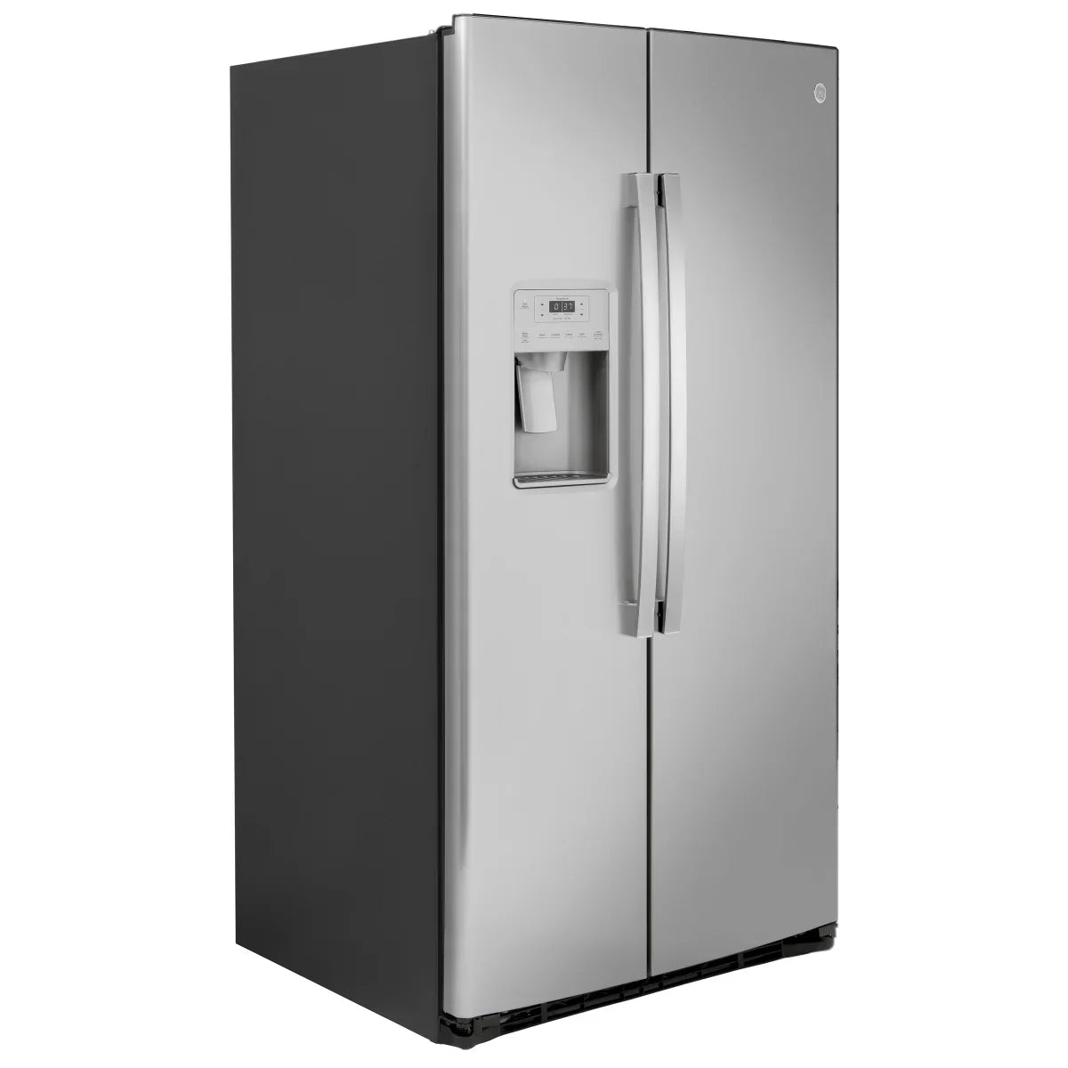 GE 36 in. 25.1 cu.ft. Stainless Steel Side-by-Side Refrigerator with FrostGuard Technology