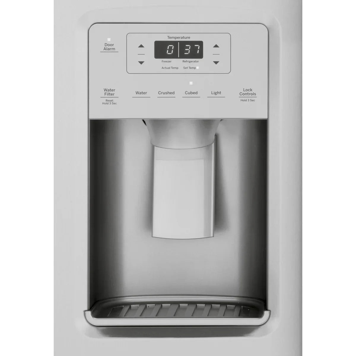 GE 36 in. 25.1 cu.ft. Stainless Steel Side-by-Side Refrigerator with FrostGuard Technology