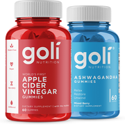 Goli Bundle Pack - ACV & Ashwa Gummies — Vegan with Vitamins B9, B12 & KSM-66