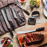Forged Accent Knife Roll Set, 9-piece