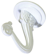Swag Hooks with Screws and Hanger, White, 2-pk