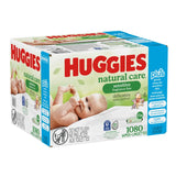 Huggies Natural Care Plus Wipes, 15-packs of 72