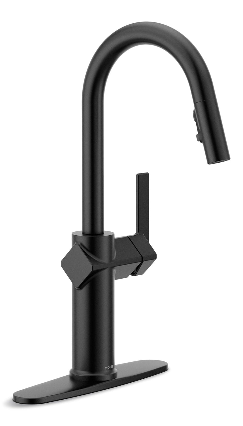1-Handle Pull-Down Kitchen Faucet, Matte Black B2485