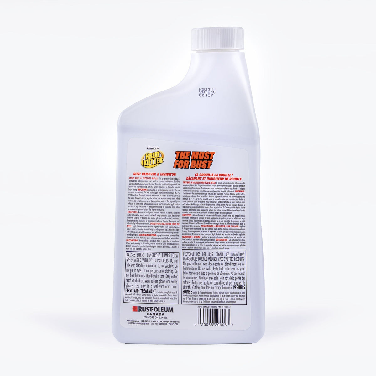 Water-Based Liquid Rust Remover & Inhibitor, Biodegradable, 946-mL