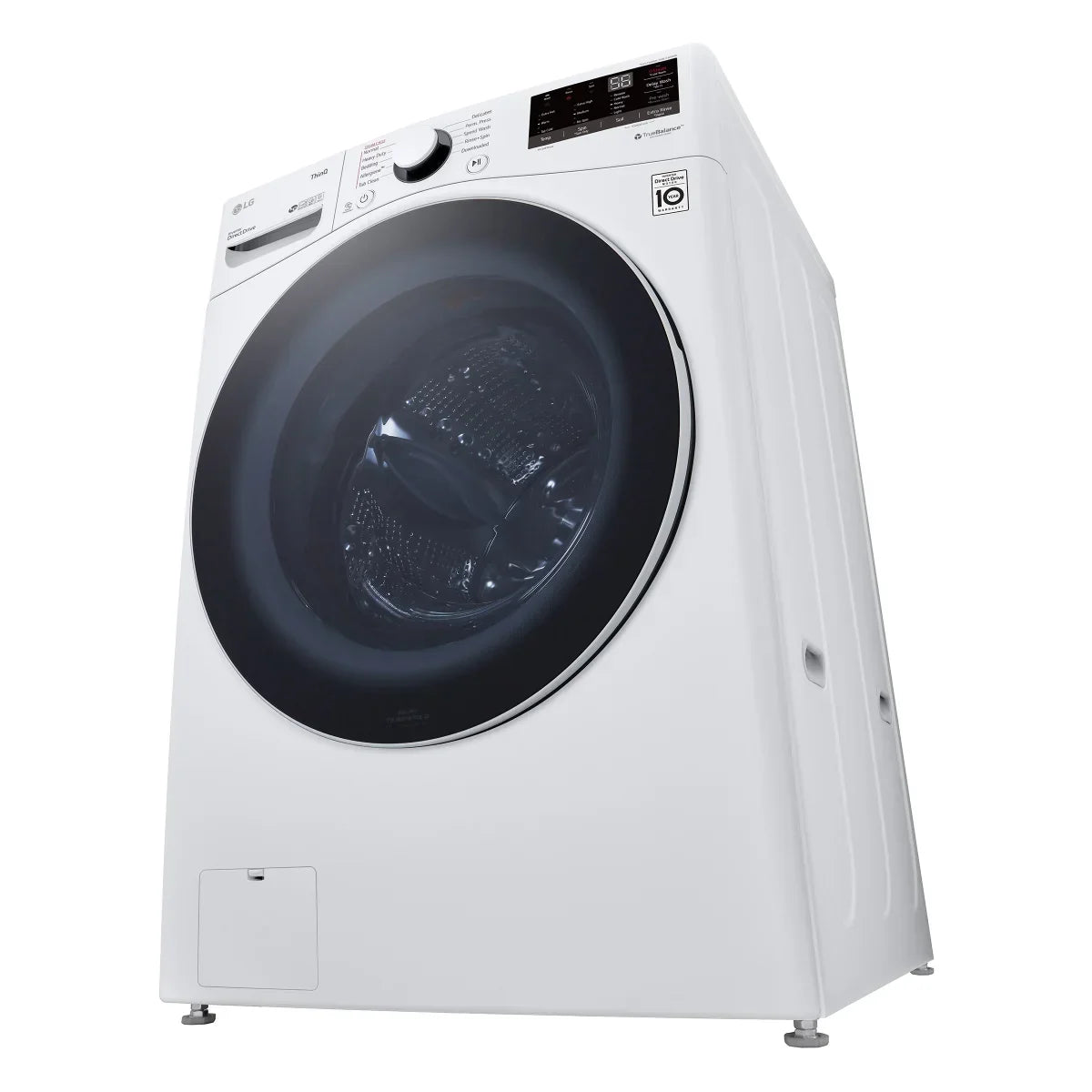 LG 5.2 cu ft. White Front Load Steam Washer with ThinQ Technology and Wi-Fi Enabled