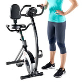 Marcy Foldable Exercise Bike with High-back Seat