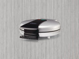 Round, Non-Stick Waffle Maker, Silver