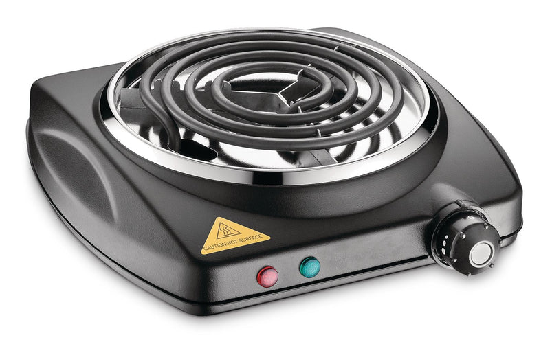 Single Burner Hot Plate, Black, 1000W O1753