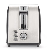 Stainless Steel Toaster with 3 Settings, 2-Slice