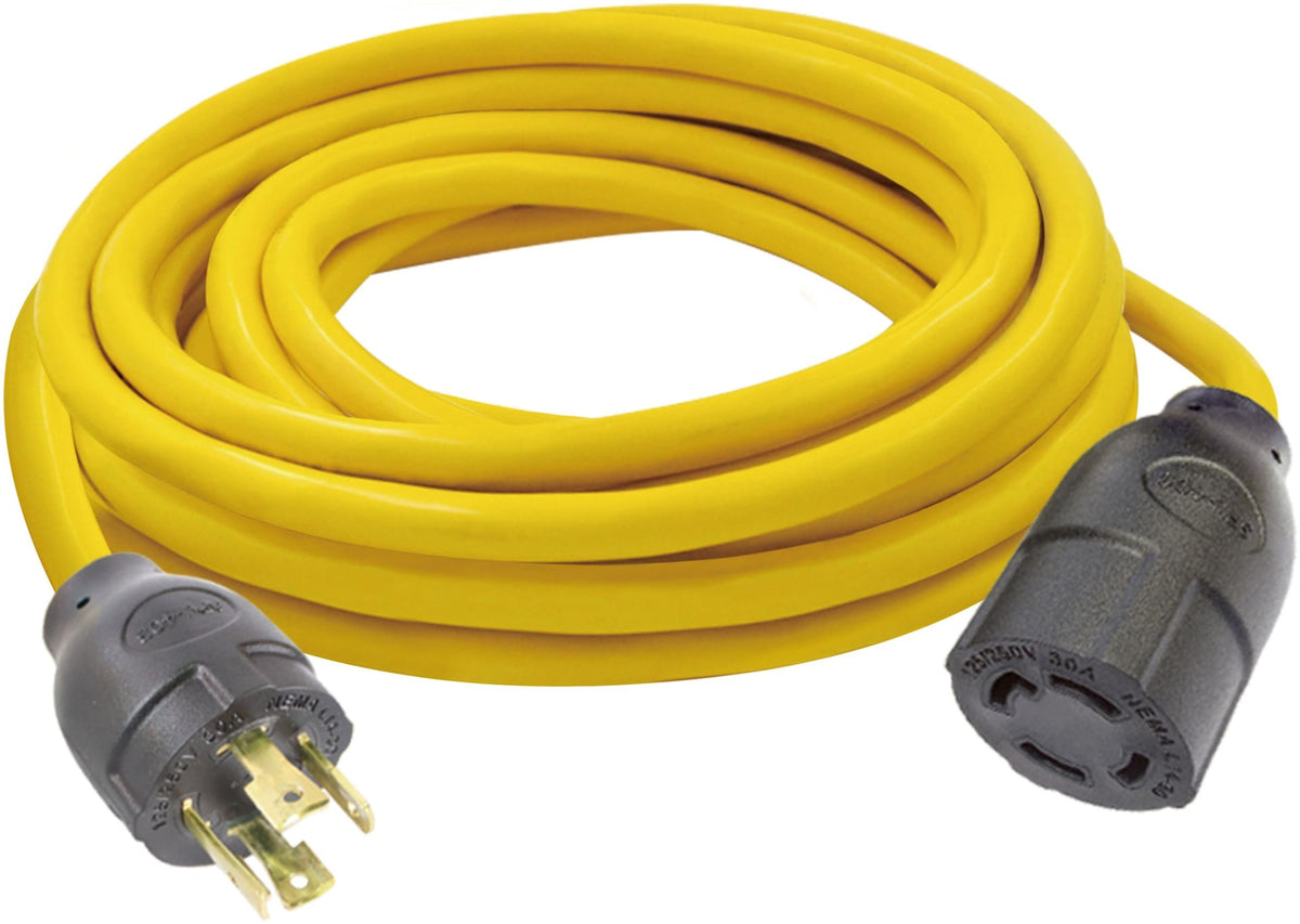 10AWG, 30A L14-30 Twist Lock Generator Extension Cord, 25-ft