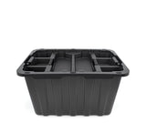 Tote Insert Tray with Carry Handle, Black, 2-pk