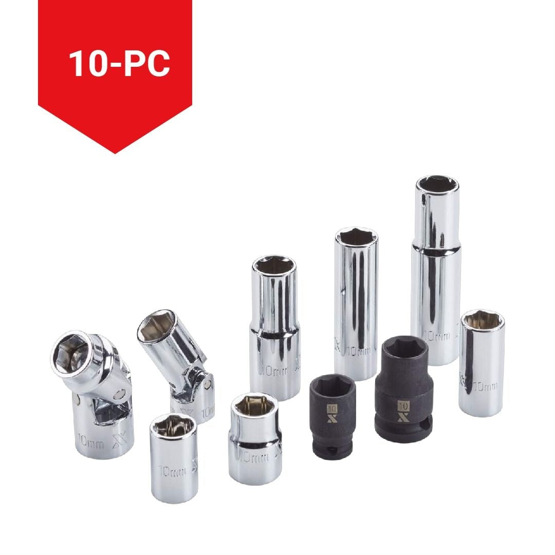 MAXIMUM 10-mm Socket Rail, 10-pc