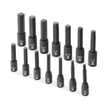 MAXIMUM Hex Impact Socket & Bit Socket Set, 14-pc, SAE/Metric