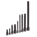 MAXIMUM Impact Extension Bar Set, 9-pc, SAE/Metric, CRMO