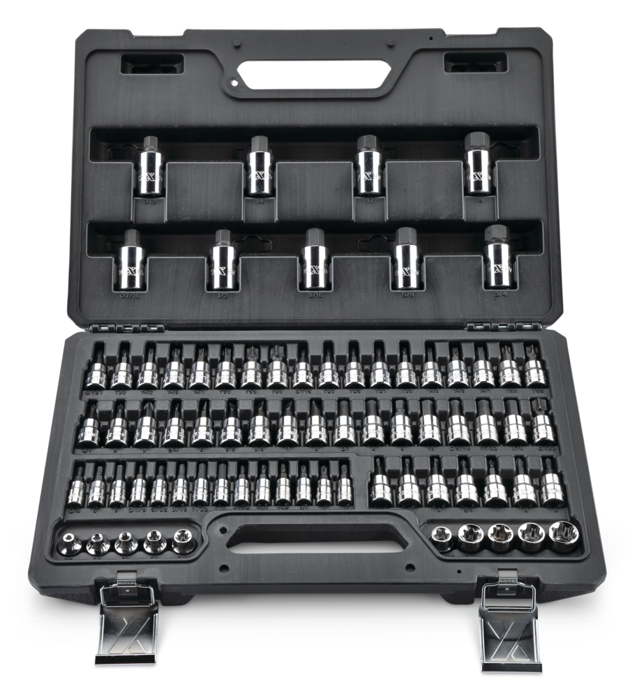 MAXIMUM Professional Grade Bit Socket Set, 75-pc