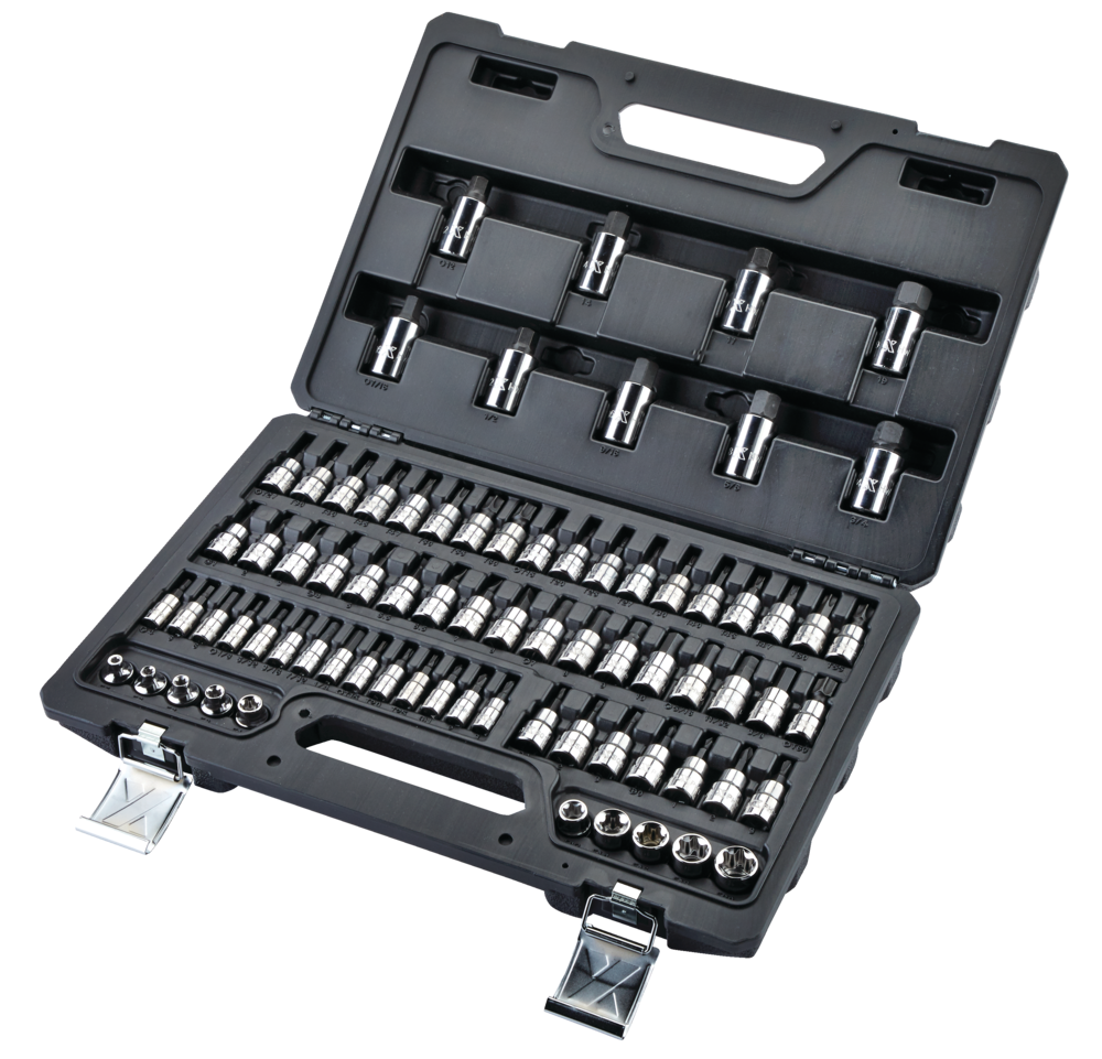 MAXIMUM Professional Grade Bit Socket Set, 75-pc