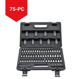MAXIMUM Professional Grade Bit Socket Set, 75-pc