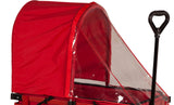 Industries Weather Shield & Sun Canopy For Convertible Wagon Sleigh/Sled, Red/Clear