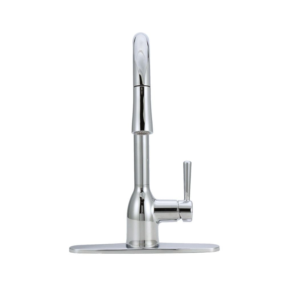 Adler Single Handle Pull-Down Kitchen Faucet, Chrome