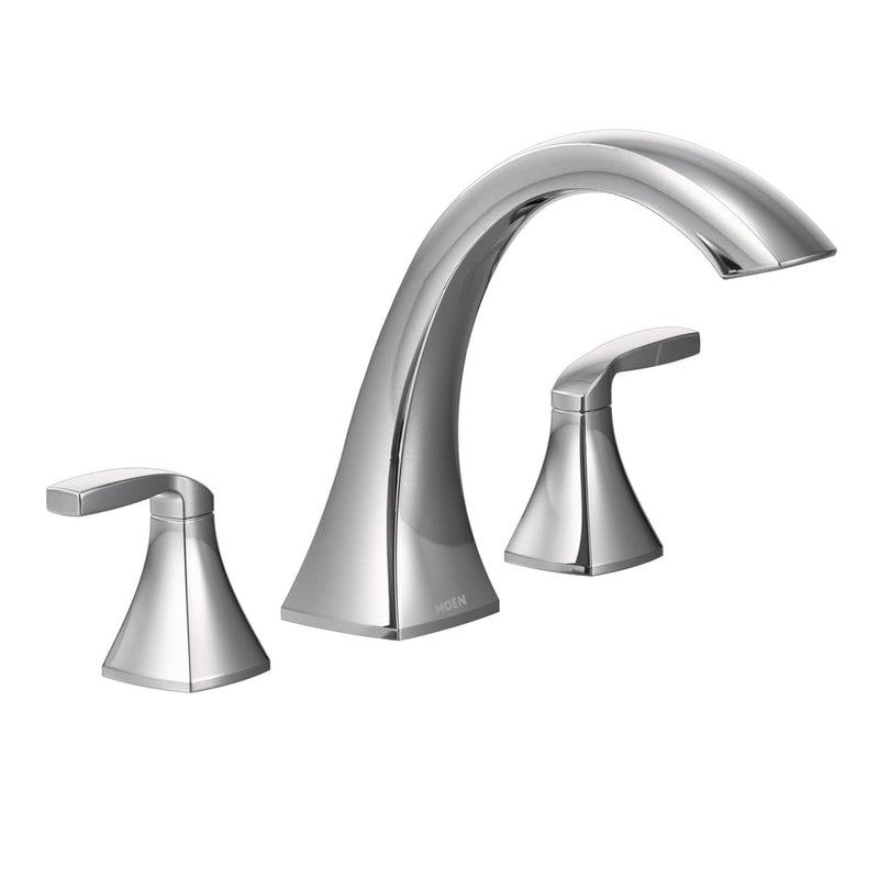 Voss 2-Handle Deck Mount Roman Tub Faucet Trim Kit, Valve Required, Chrome I7444