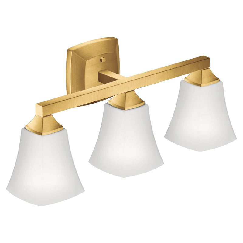 Voss 3-Light Vanity Lighting Fixture, Brushed Gold E9699