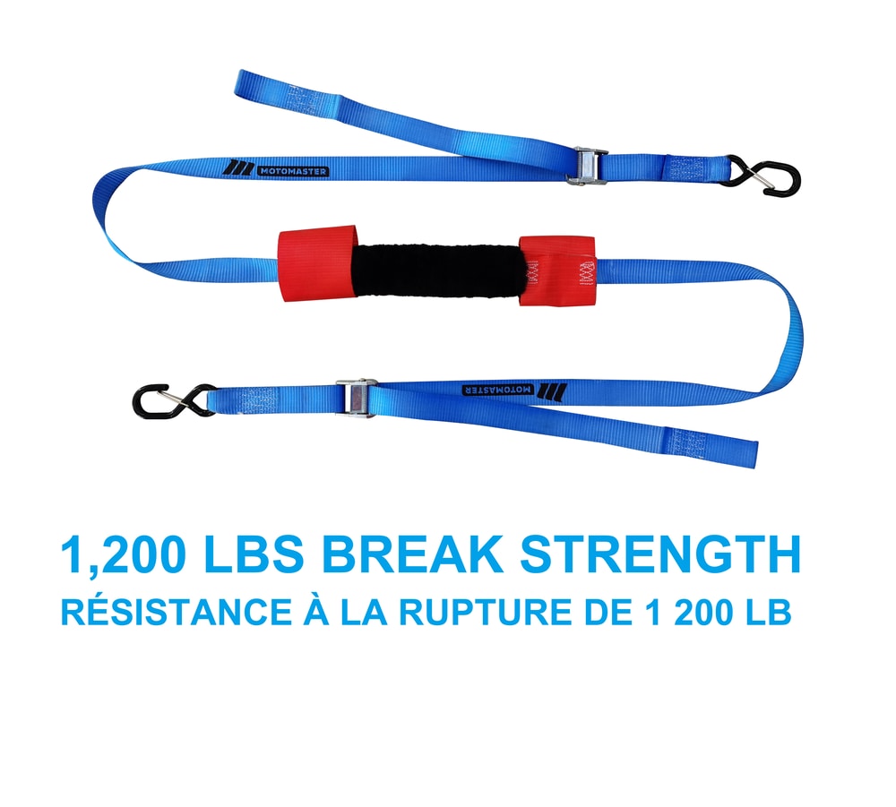 1,200-lb Motorcycle Tie Down Strap, 1 3/8-in x 12-ft