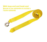 2,000-lb ATV Tow Strap with Hook, 2-in x 20-ft