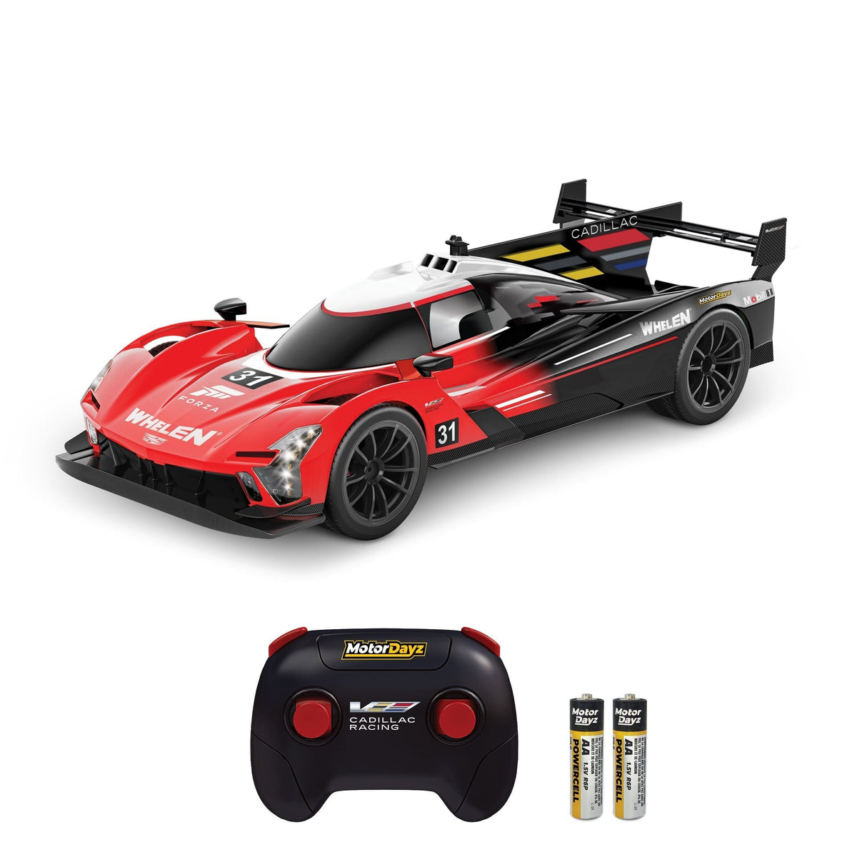 MotorDayz 1:8 R/C USB-Powered V-Series Forza Motorsport Cover Feature Toy Vehicle for Ages 6+