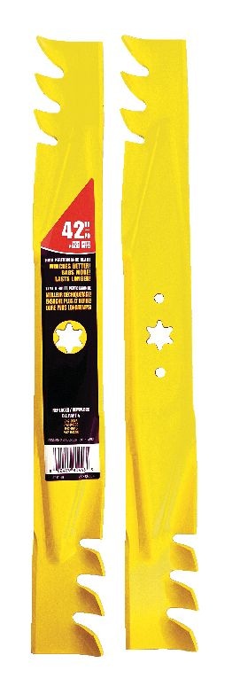 Xtreme 3-in-1, 2-Blade Replacement Set for 42-in Lawn Tractor Cutting Decks, Yellow R7032