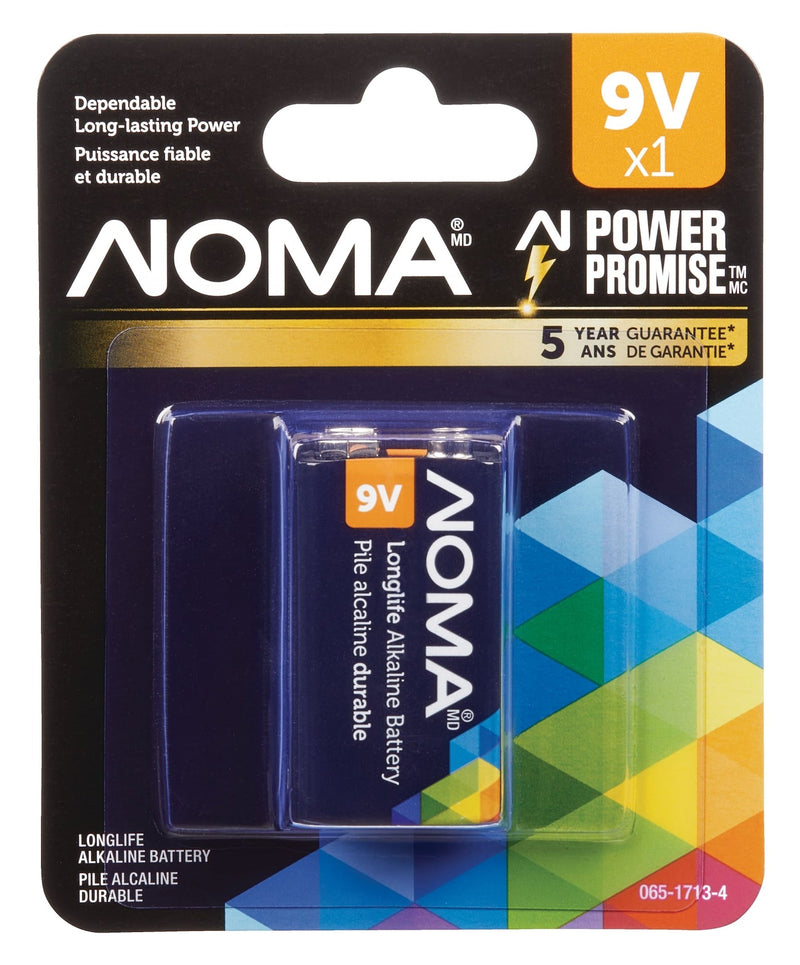 1-pk 9V / 9 Volt Alkaline Battery, Long Lasting, All Purpose A8124