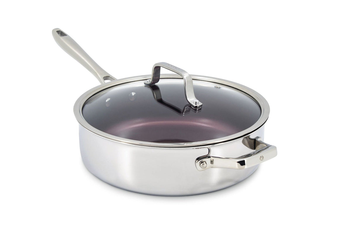 Professional Non-Stick Clad Jumbo Cooker, Burgundy, 5-L