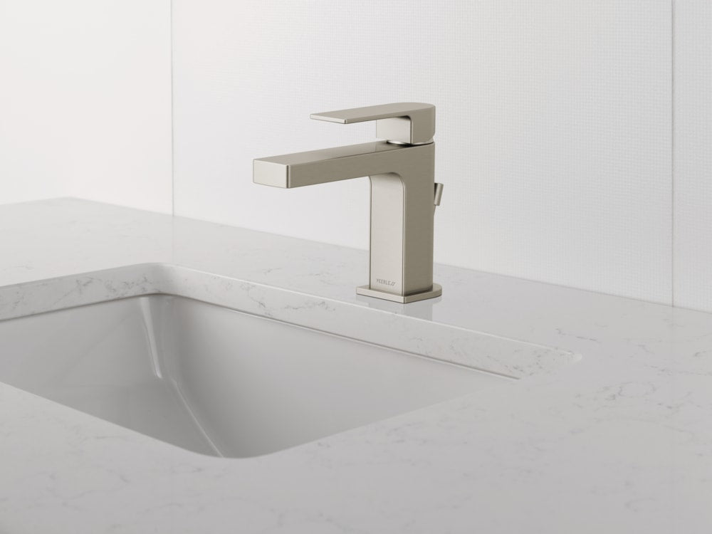 Xander Single Handle Rigid Spout Single Hole Bathroom Sink Faucet WaterSense Certified, Brushed Nickel